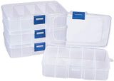 1 Set 1 Set Plastic Bead Containers Clear Plastic Boxes Rectangle Bead Containers for Jewelry Storage 14x9x3.5cm