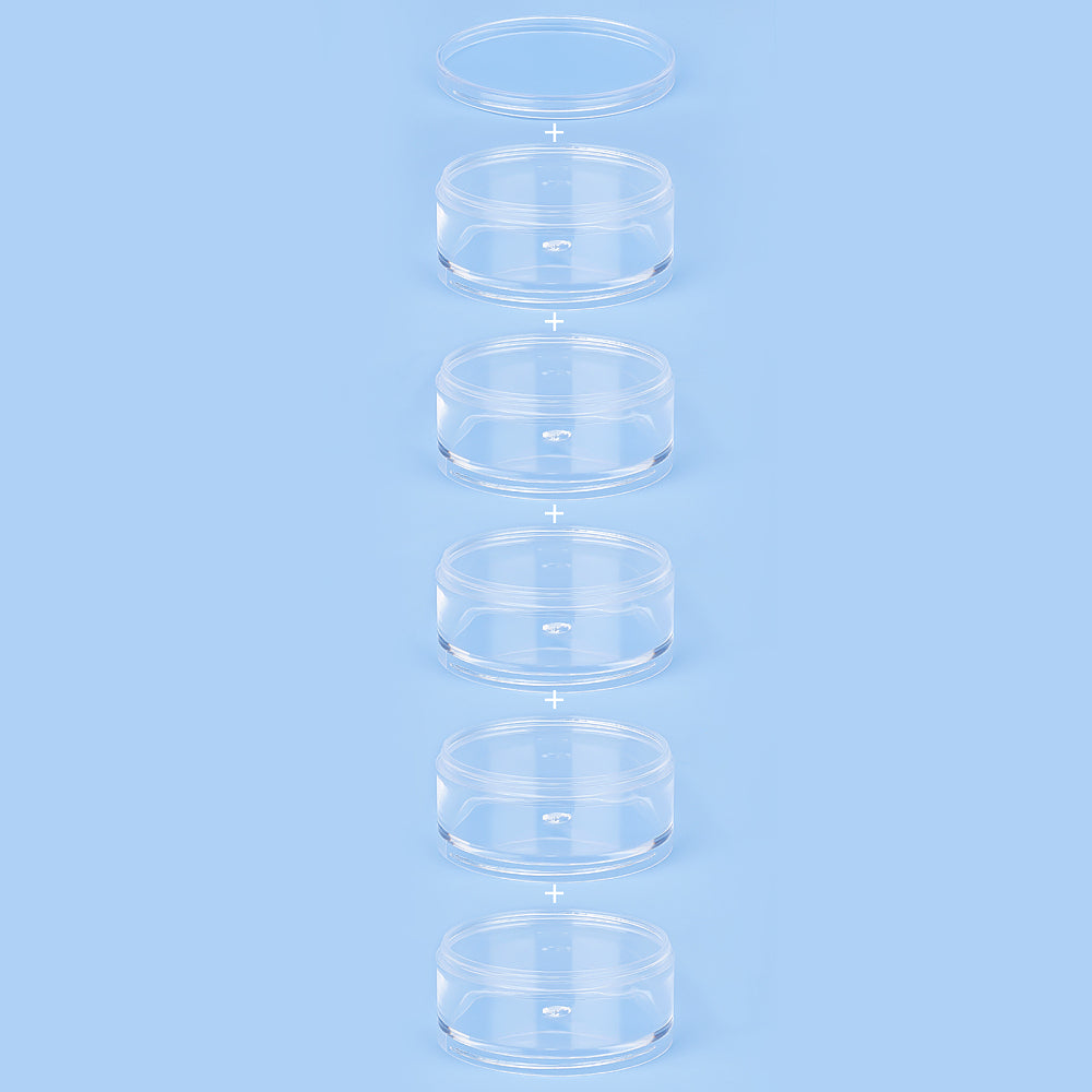 CRASPIRE 1 Set Clear Bead Organizer Storage Case, Plastic Bead