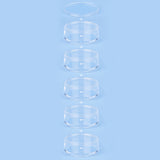 1pcs/2pcs Rectangle Plastic Bead Containers, Flip Top Bead Storage