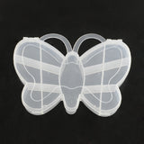 12 pcs Butterfly Plastic Bead Storage Containers, 13 Compartments, Clear, 11.2x13.8x1.9cm