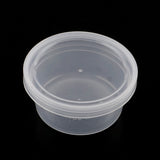 50 pcs Column Plastic Bead Storage Containers, Clear, 8.5x4cm, Capacity: 125ml(4.23 fl. oz)