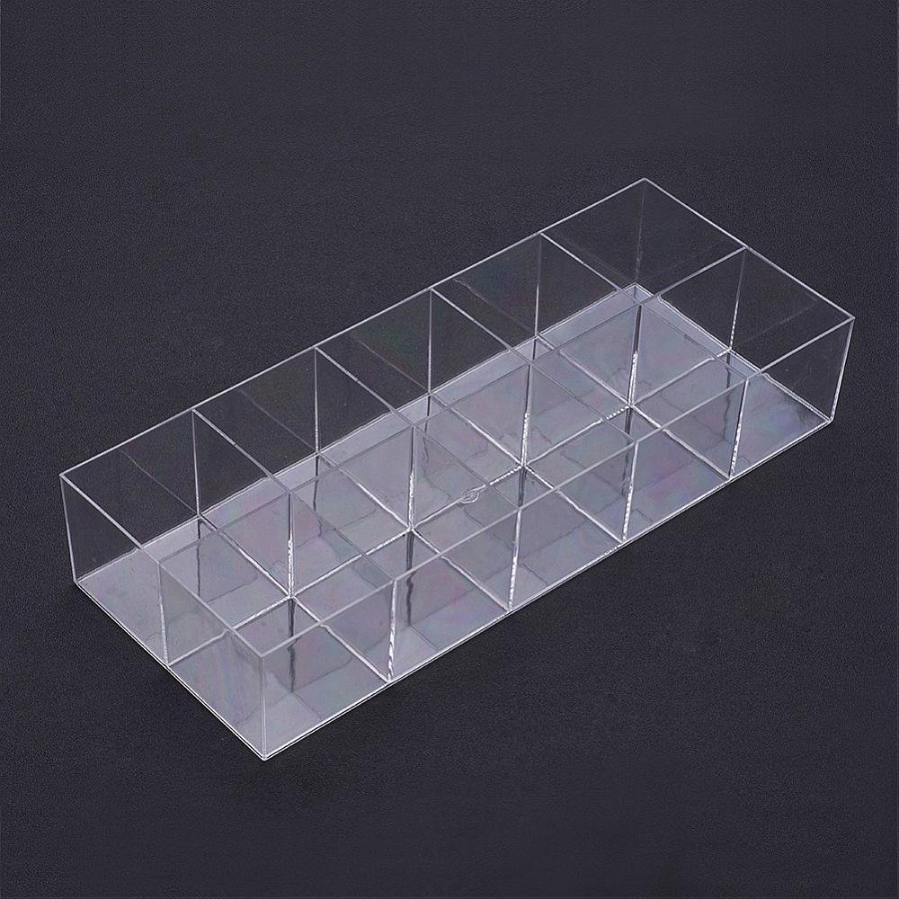 CRASPIRE 1 pcs 10 Compartments Rectangle Plastic Bead Storage ...