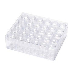 20 pcs Plastic Bead Storage Containers, Rectangle, Clear, 9.5x7x3cm