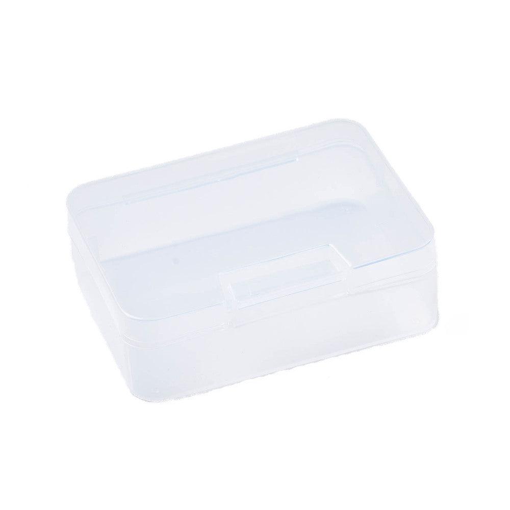 20 pcs Plastic Bead Storage Containers, Rectangle, Clear, 9.5x7x3cm