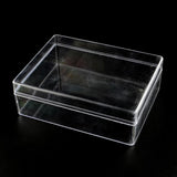 1 pcs Rectangle Plastic Bead Storage Containers, Clear, 16x12x5.5cm