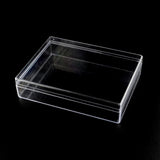 1 pcs Rectangle Plastic Bead Storage Containers, Clear, 16x12.5x3.8cm