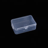 10 pcs Polypropylene(PP) Bead Storage Container, Mini Storage Containers Boxes, with Hinged Lid, Rectangle, Clear, 9.1x6x3.3cm, Inner Size: 8.7x5.8cm