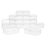 10 pcs 10pcs Rectangle Transparent Plastic Bead Containers with Lids Bead Sorting Container Box Case for Jewellery Beads Pills Small Items