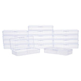 15 pcs 15pcs Rectangle Transparent Plastic Bead Containers with Lids Bead Sorting Container Box Case for Jewellery Beads Pills Small Items