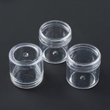 50 pcs Plastic Bead Containers, Column, Clear, 4.4x4.3cm, Inner Diameter: 3.6cm