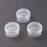 100 pcs Plastic Bead Containers, Column, Clear, 3.7x1.95cm, Inner Diameter: 3.2cm