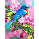 Craspire DIY Diamond Painting Kits, including Canvas, Resin Rhinestones, Diamond Sticky Pen, Tray Plate and Glue Clay, Bird, Colorful, Canvas: 400x300mm, 2Set/Pack