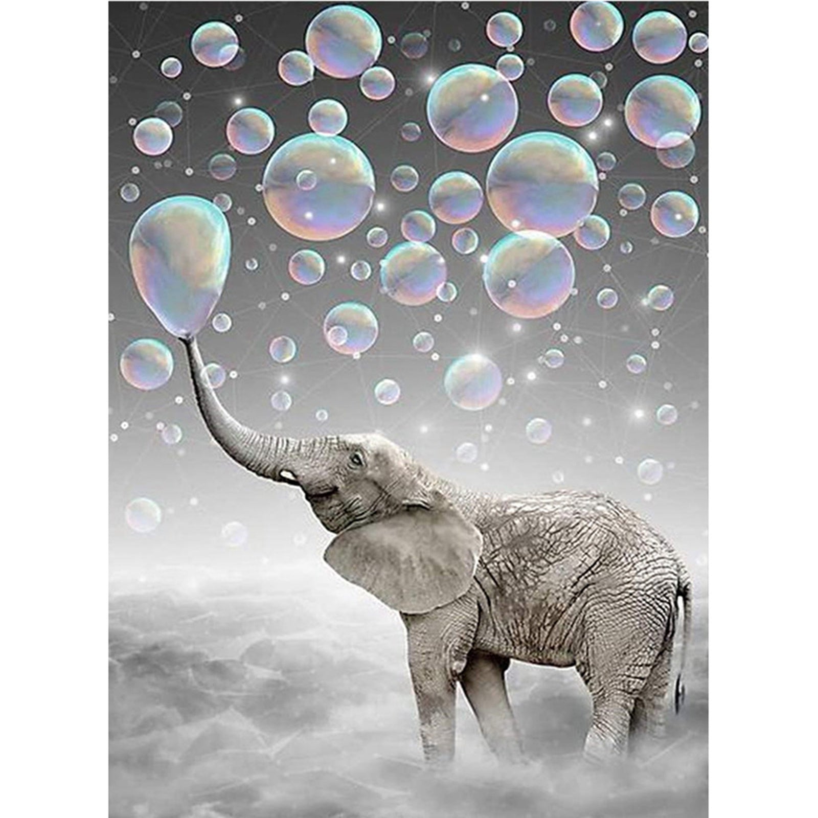 Craspire 5D DIY Diamond Painting Animals Canvas Kits, with Resin