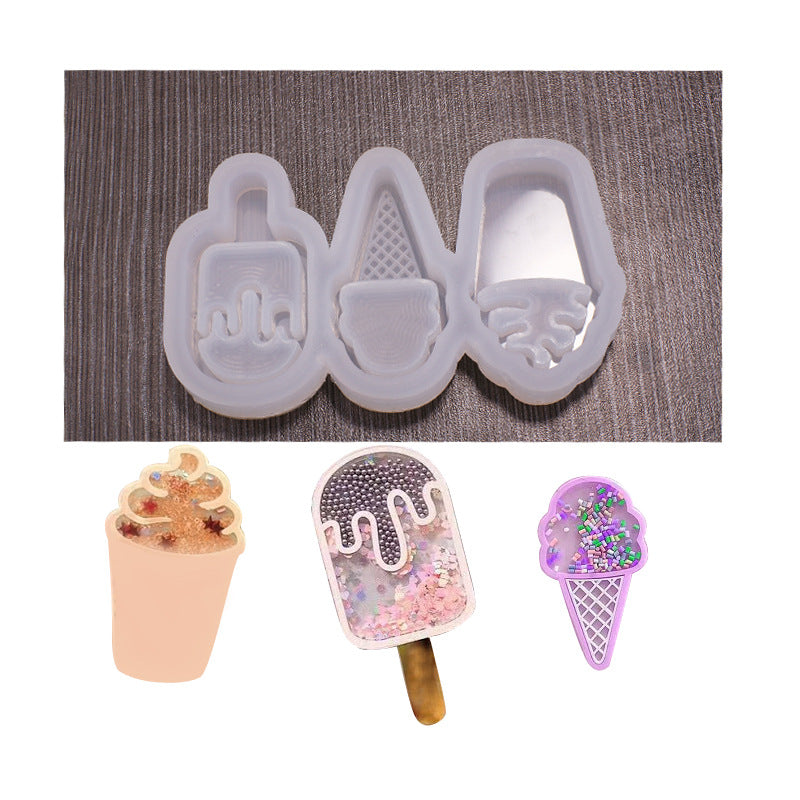 CRASPIRE DIY Food Grade Silicone Molds, For UV Resin & Epoxy Resin Jewelry  Making, with Birch Wooden Craft Ice Cream Sticks, Plastic Transfer Pipettes  & Spoons & Measuring Cup, Latex Finger Cots