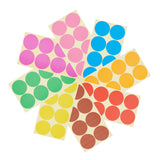 384 Pieces Coloured Dot Self Adhesive Stickers