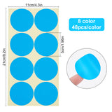 384 Pieces Coloured Dot Self Adhesive Stickers