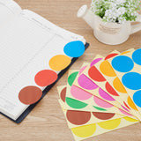 384 Pieces Coloured Dot Self Adhesive Stickers