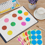 384 Pieces Coloured Dot Self Adhesive Stickers