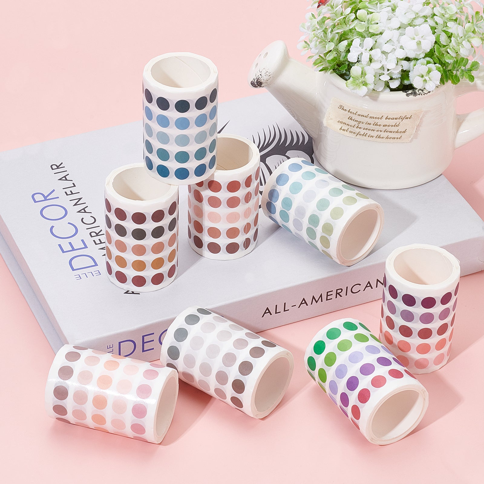 Self-Adhesive Colourful Dot Labels