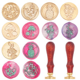 8PCS Wax Seal Stamp Heads Set(Flower Series)