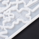 DIY Cross Pendants Silicone Molds, Resin Casting Molds, For UV Resin, Epoxy Resin Jewelry Making, Halloween Theme, White, 225x159x6mm, Hole: 2mm, Inner Diameter: 70~73x43~53mm