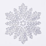 CRASPIRE Carbon Steel Cutting Dies Stencils, for DIY Scrapbooking/Photo Album, Decorative Embossing DIY Paper Card, Snowflake, Matte Platinum Color, 80x0.9mm, 5pcs/set