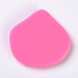 DIY Pendant Food Grade Silicone Molds, Fondant Molds, For DIY Cake Decoration, Chocolate, Candy Mold, Cross, Pink, 83.5x88.5x9.5mm