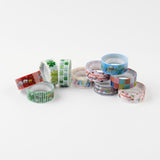 Craspire Mixed Pattern DIY Scrapbook, Decorative Adhesive Tapes, Mixed Color, 15mm, about 2.3m/roll