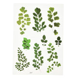 Craspire Plastic Self Adhesive Stickers, Plant Pattern, Leaf Pattern, 15x10.5x0.01cm, 10sheets/set