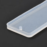 DIY Rectangle Musical Instruments Bookmark Silicone Molds, for Resin Casting Molds, Clay Craft Mold Tools, White, 193x33x4.5mm, Hole: 3mm