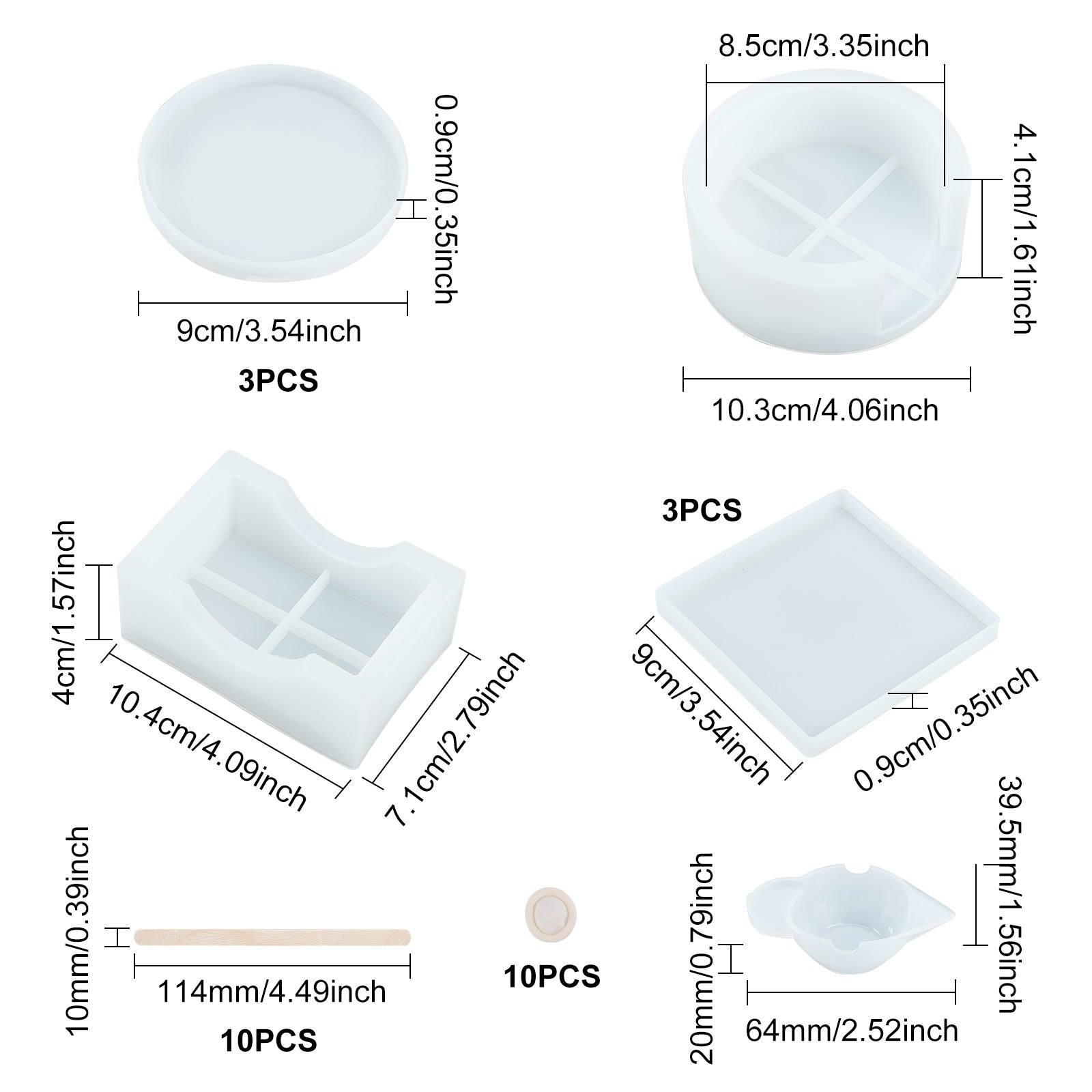 Bowl Resin Molds Silicone Large Tray Epoxy Molds for Silicone Resin Casting  R
