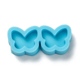 DIY Pendant Silicone Molds, for Earring Makings, Resin Casting Molds, For UV Resin, Epoxy Resin Jewelry Making, Butterfly, Deep Sky Blue, 13.5x30x5mm, Inner Diameter: 10x12mm