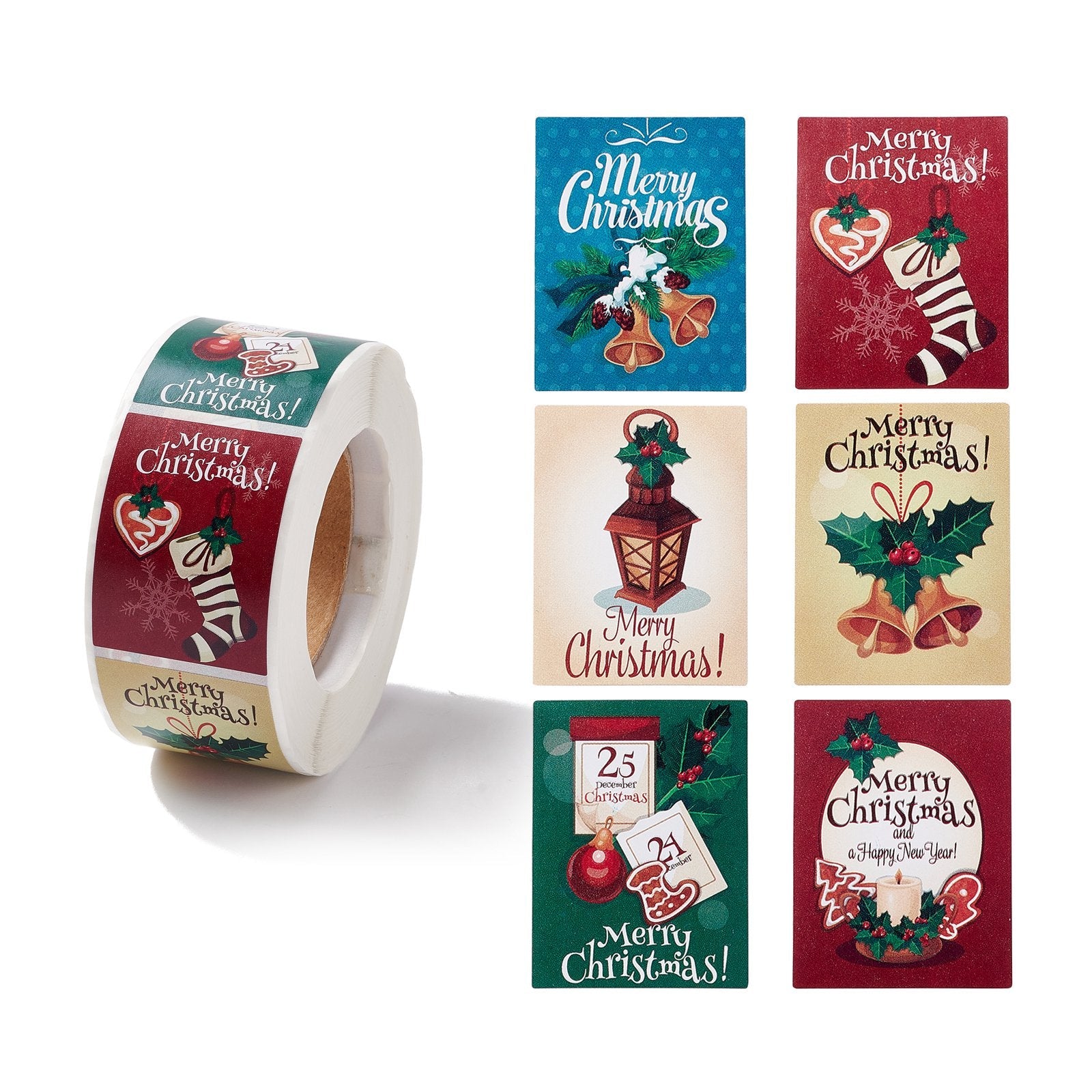 100pcs Christmas Theme DIY Scrapbooks Stickers Adorable Diary Decorative  Decals
