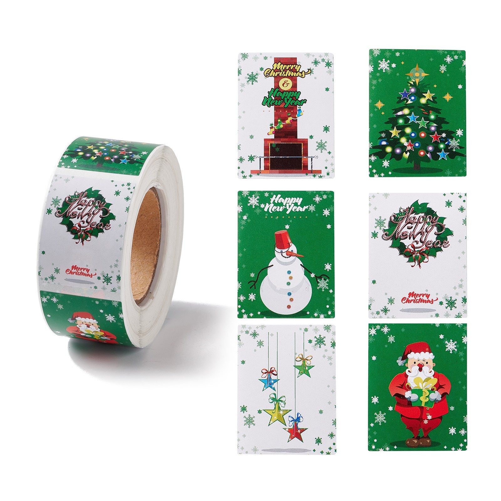 6 Rolls Christmas Washi Paper Tape Set - A Store Full of Joy and