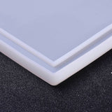 DIY Photo Frame Silicone Molds, Resin Casting Molds, For UV Resin, Epoxy Resin Jewelry Making, Rectangle, White, 180x130x9mm, Inner Diameter: 175x125mm