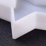 DIY Silicone Molds, Resin Casting Molds, For UV Resin, Epoxy Resin Jewelry Making, Star, White, 10x10.5x2.6cm, Inner Diameter: 9.7x8cm