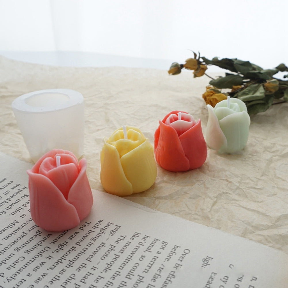 Flower Candle Mold, Tulips Candle Mold, Geometric Candle Mold, Silicone  Mold for Candle Making, Candle Making Mold, Scented Candle DIY 