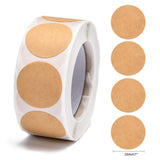 Craspire DIY Scrapbook, Decorative Adhesive Tapes, Flat Round, BurlyWood, 25mm, about 500pcs/roll, 5rolls/set