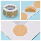 Craspire DIY Scrapbook, Decorative Adhesive Tapes, Flat Round, BurlyWood, 25mm, about 500pcs/roll, 5rolls/set