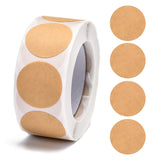 Craspire DIY Scrapbook, Decorative Adhesive Tapes, Flat Round, BurlyWood, 25mm, about 500pcs/roll, 5rolls/set