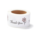 Craspire Thank You Stickers Roll, Rectangle Paper Gift Tag Stickers, Adhesive Labels Stickers, White, 3.4x6cm, 10rolls/set