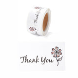 Craspire Thank You Stickers Roll, Rectangle Paper Gift Tag Stickers, Adhesive Labels Stickers, White, 3.4x6cm, 10rolls/set