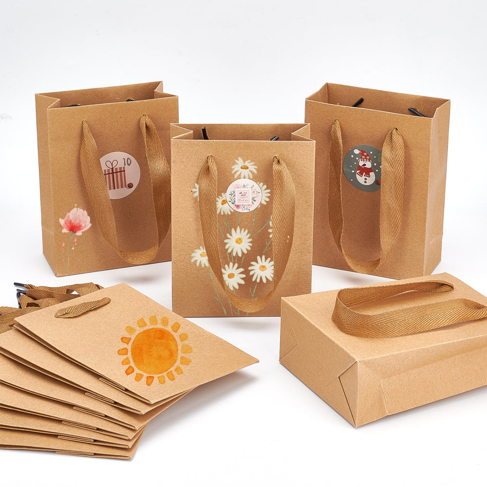 DIY paper bag packaging for Christmas