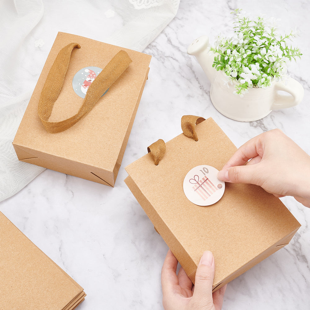 DIY paper bag packaging for Christmas