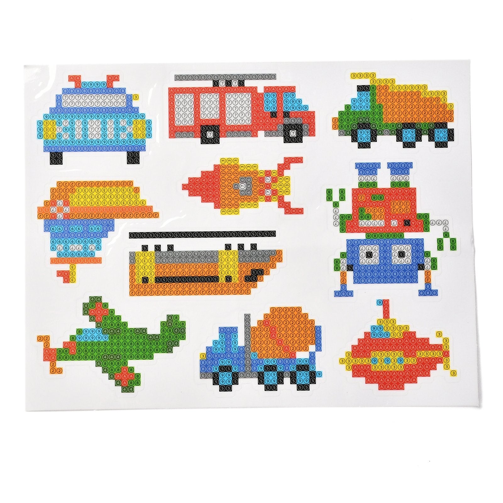 Craspire DIY Dinosaur Diamond Painting Sticker Kits, including