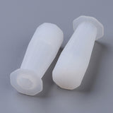 Pendulum Crystal Silicone Molds, Quartz Crystals Pendants Molds, For UV Resin, Epoxy Resin Jewelry Making, White, 1.9x4.6cm, Inner Diameter: 0.9cm