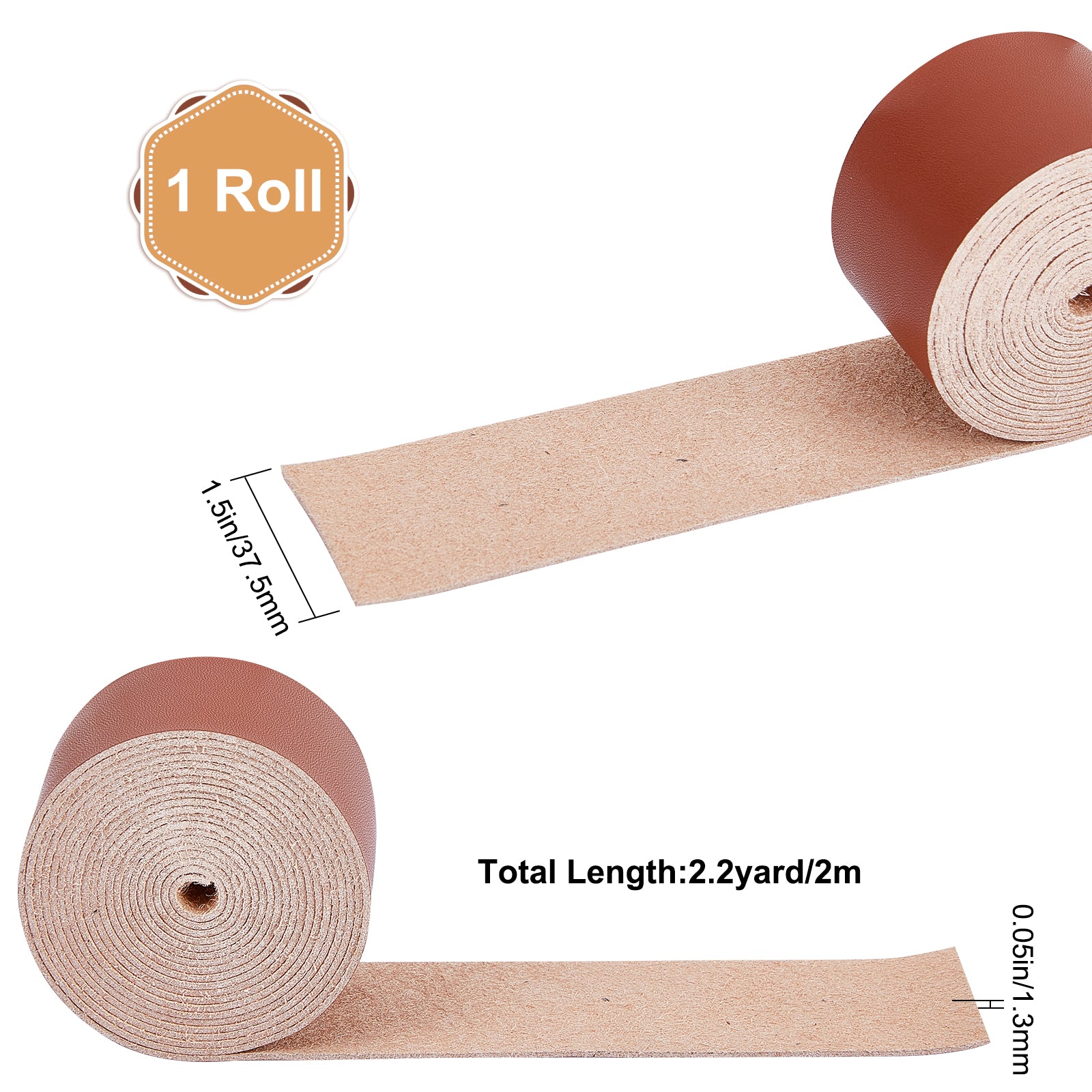 1 5MM THICKNESS 2m Long Leather Craft Strap for DIY Crafts and