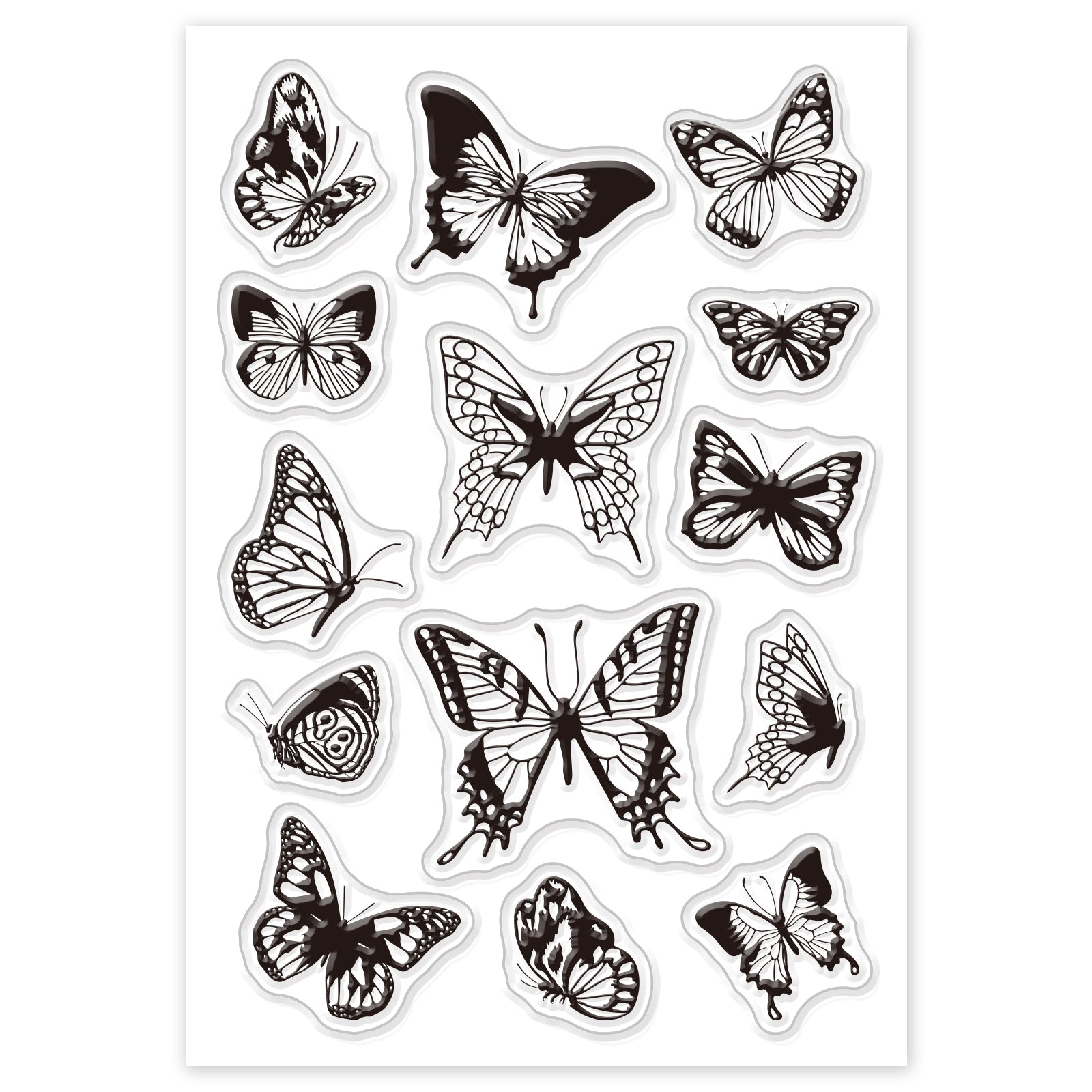 Wholesale CRASPIRE Butterfly Clear Stamps for Card Making Decoration  Scrapbooking Supplies 