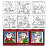 Craspire PVC Plastic Stamps, for DIY Scrapbooking, Photo Album Decorative, Cards Making, Stamp Sheets, Christmas Themed Pattern, 16x11x0.3cm