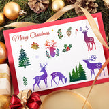 CRASPIRE PVC Plastic Stamps, for DIY Scrapbooking, Photo Album Decorative, Cards Making, Stamp Sheets, Reindeer Pattern, 16x11x0.3cm